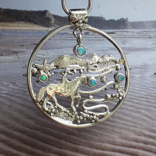 Three Cliffs Landscape Necklace