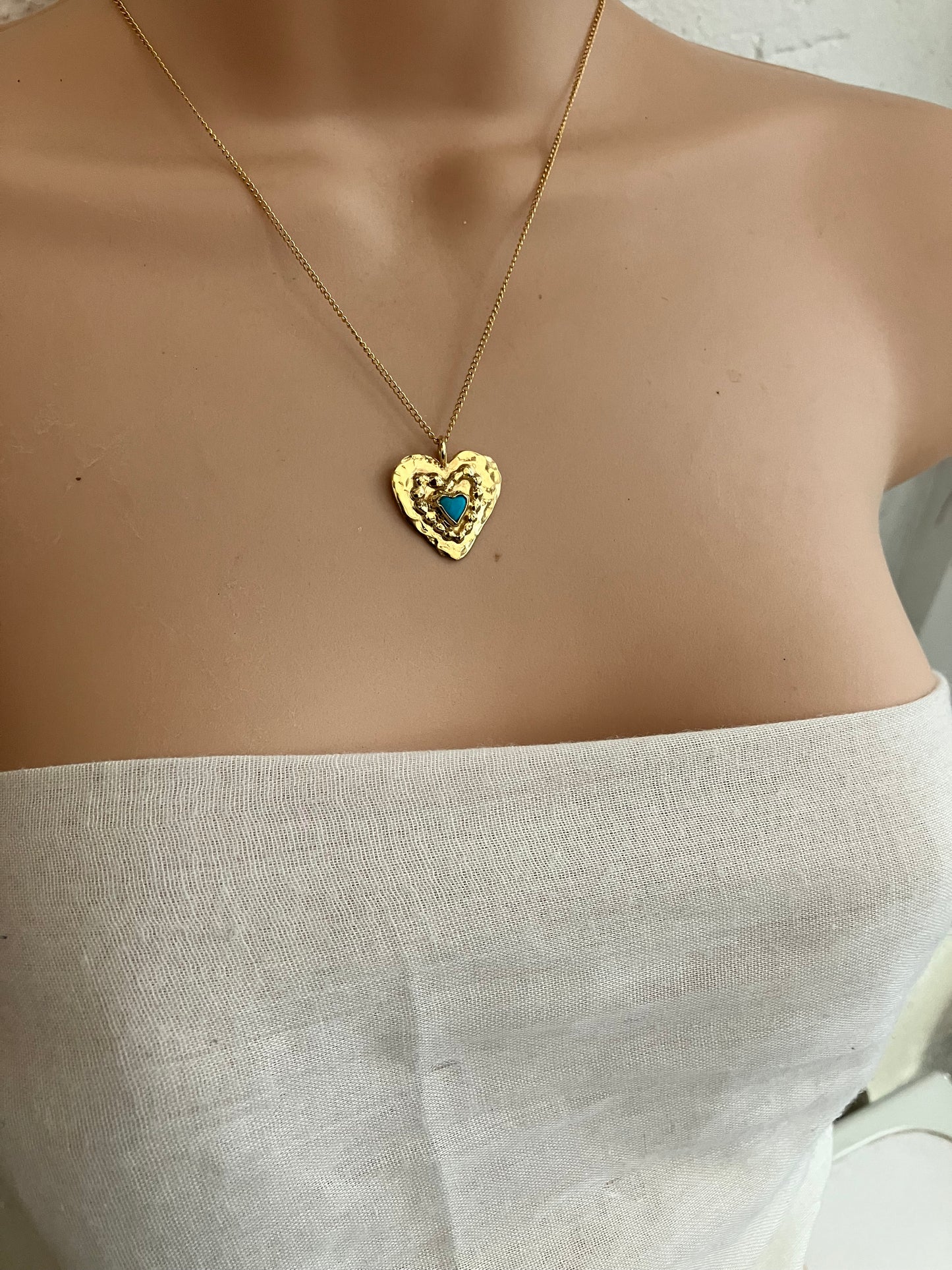 Gold plated heart