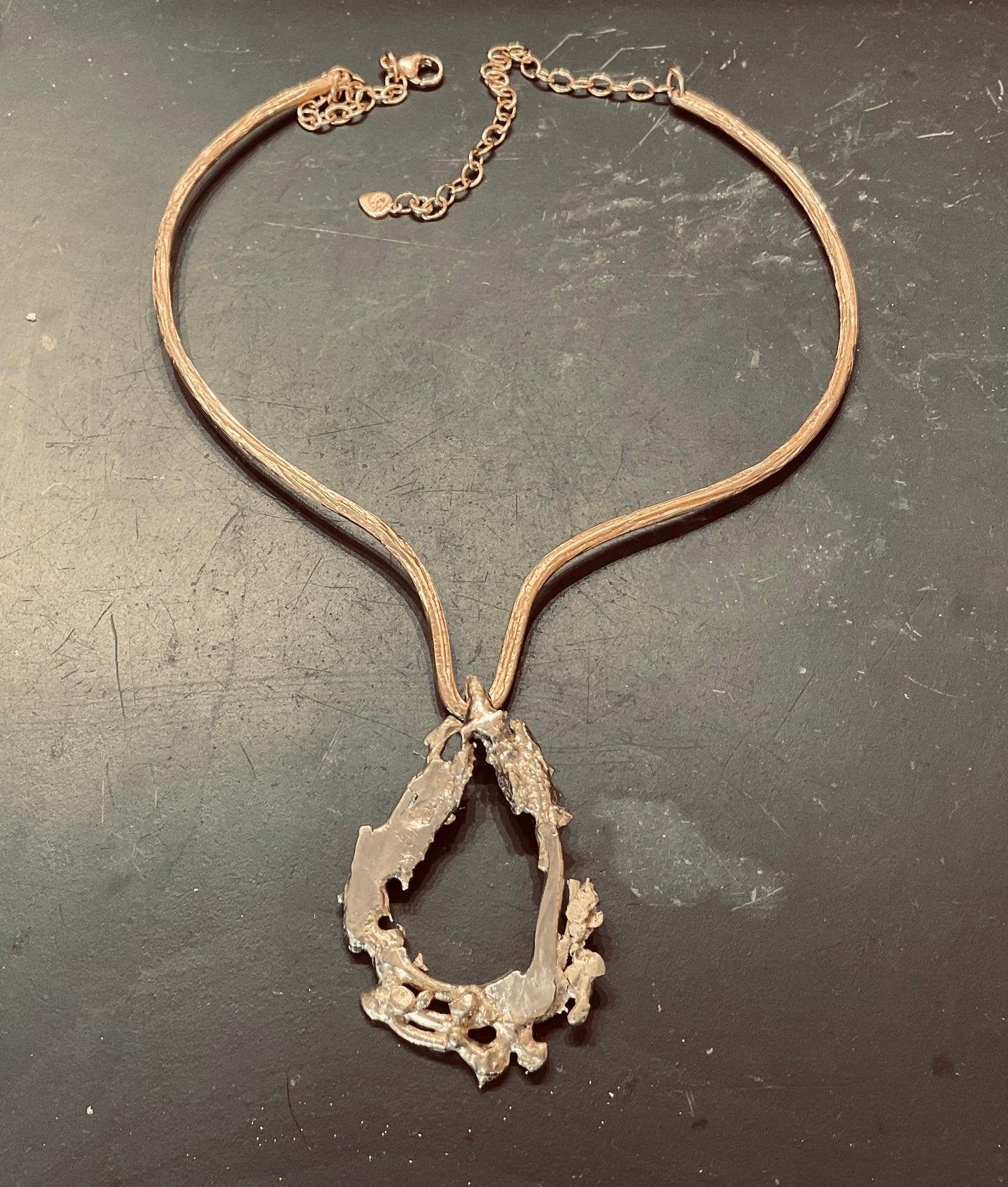 Paviland cave gold plated necklace