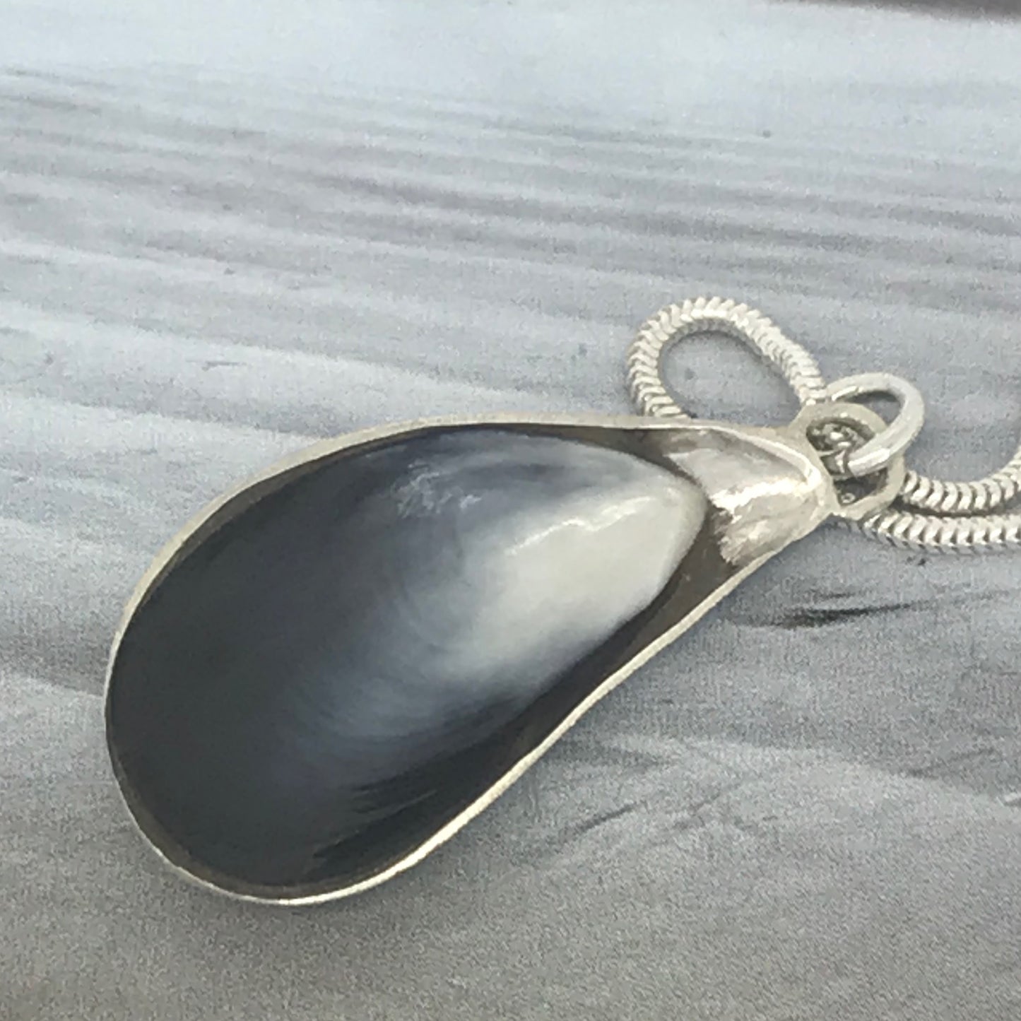 Mussel shell necklace