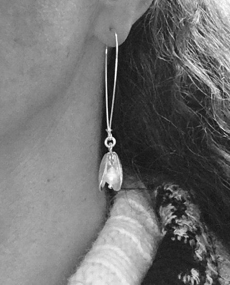 Mussel shell earrings