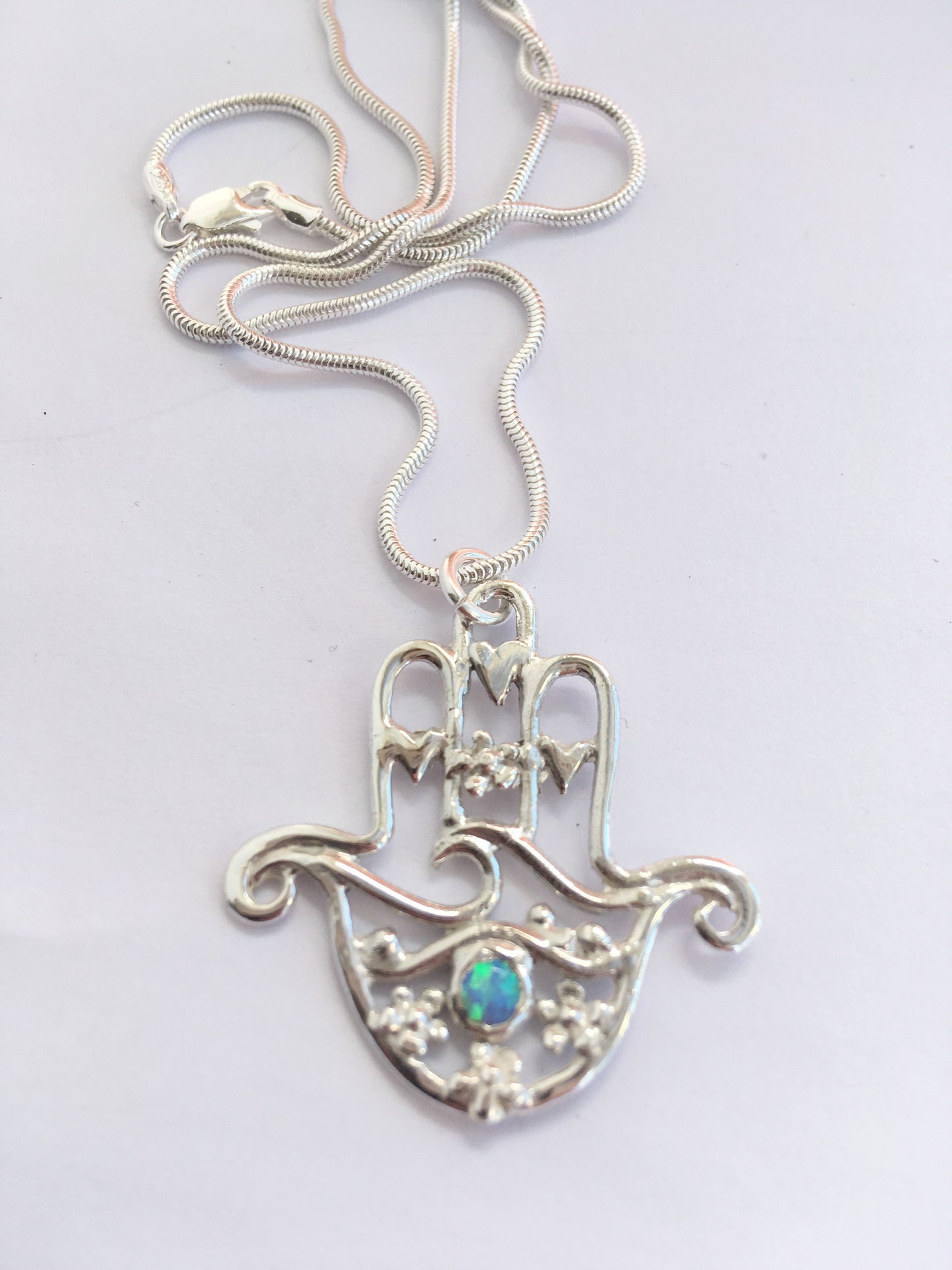 Hamsa hand necklace