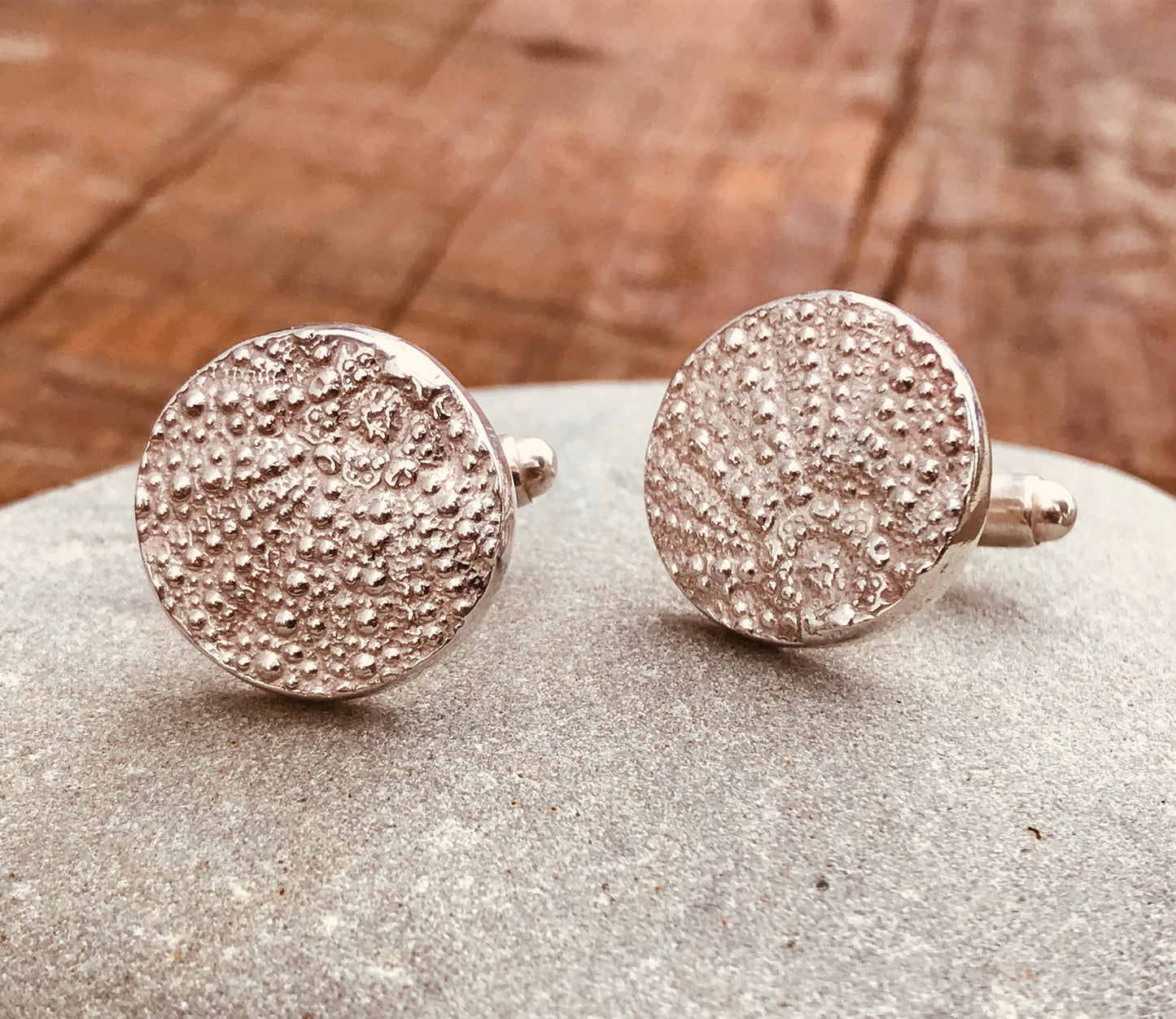 Sea urchin cufflinks