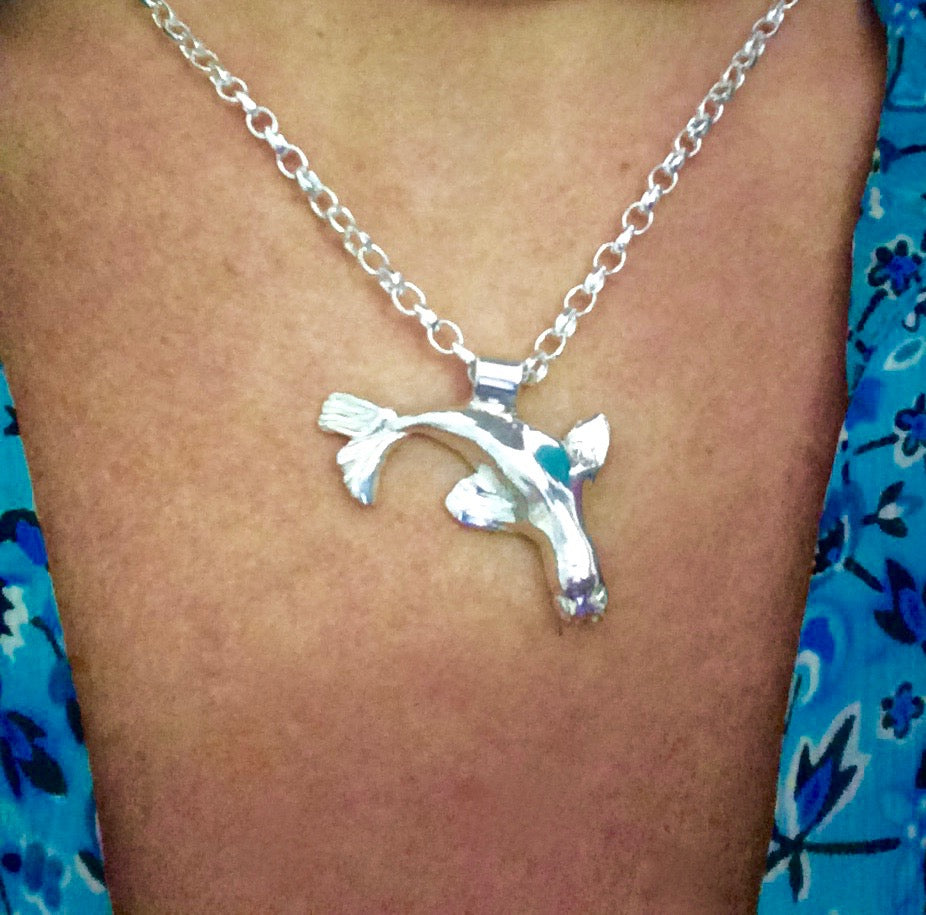 Grey mother seal necklace
