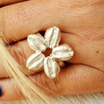 Cowrie flower ring