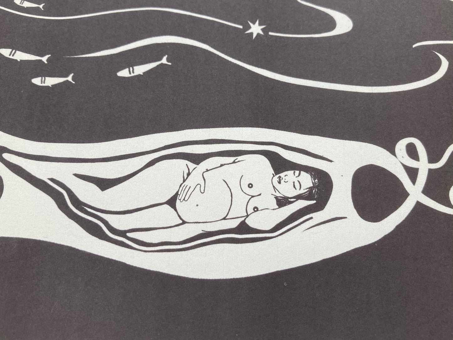 Mermaid's purse print