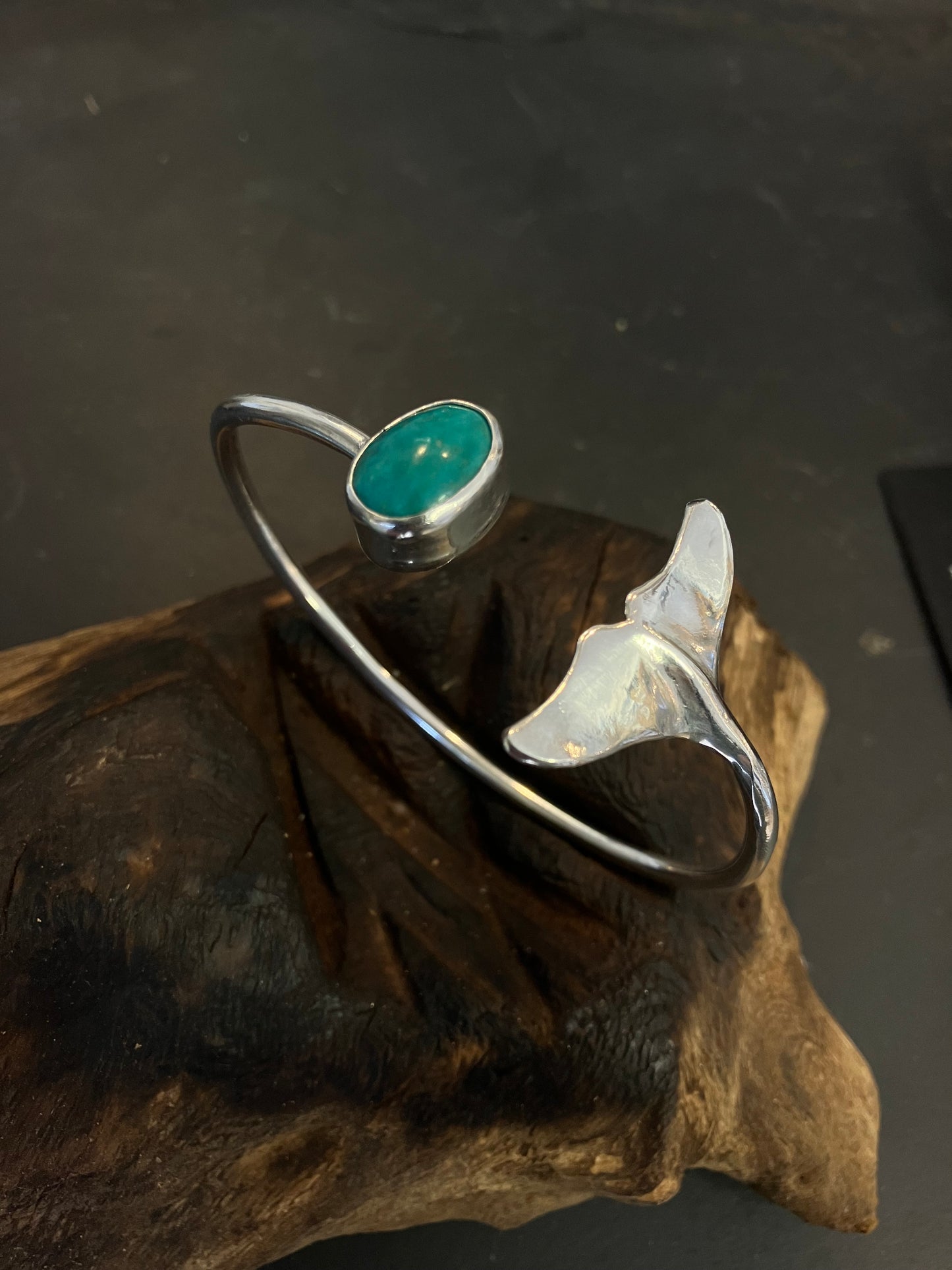 Dolphin tail cuff bracelet