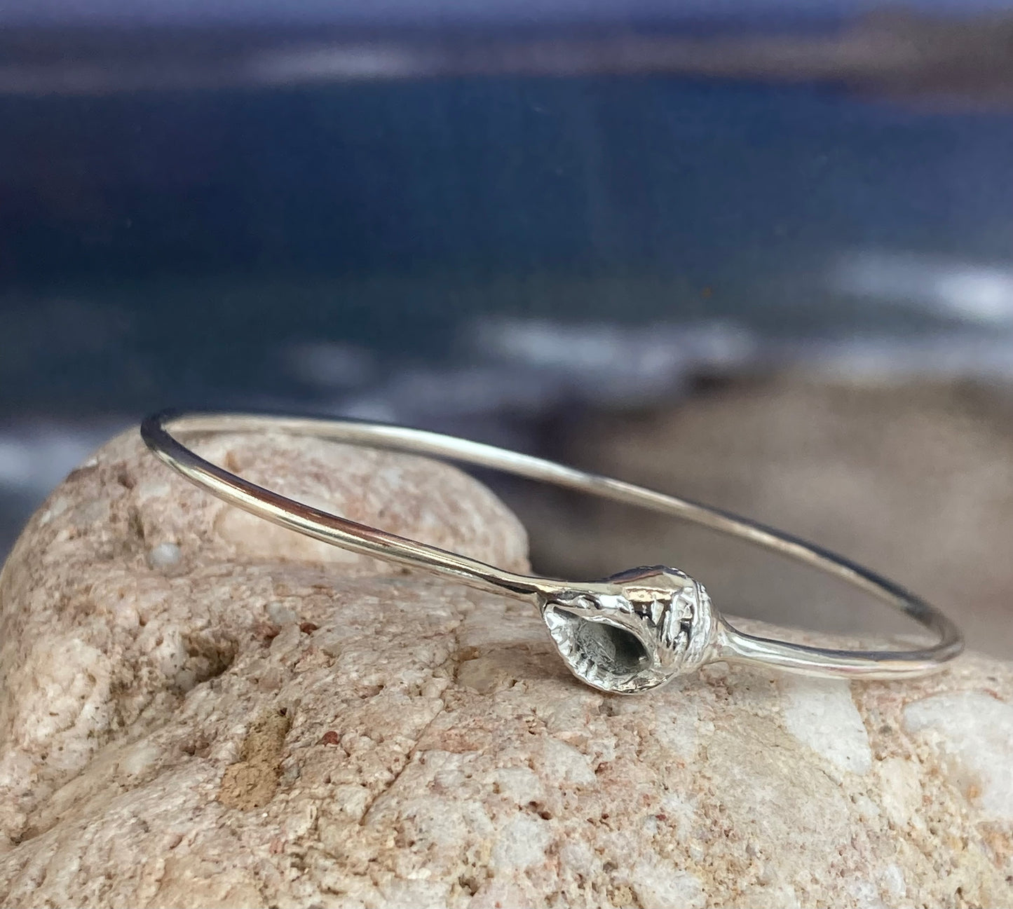 Silver Whelk shell bangle
