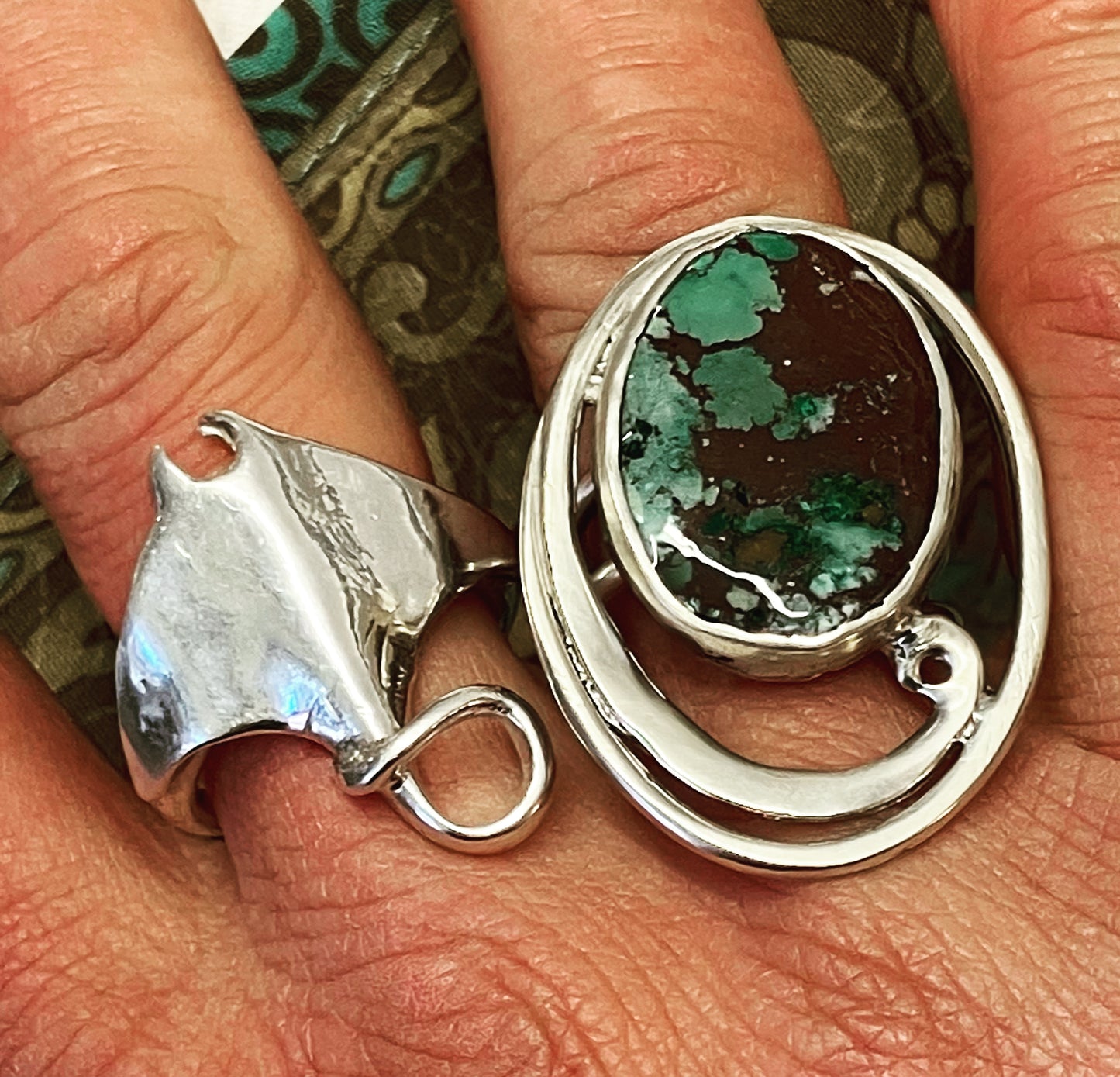 Turquoise wave ring