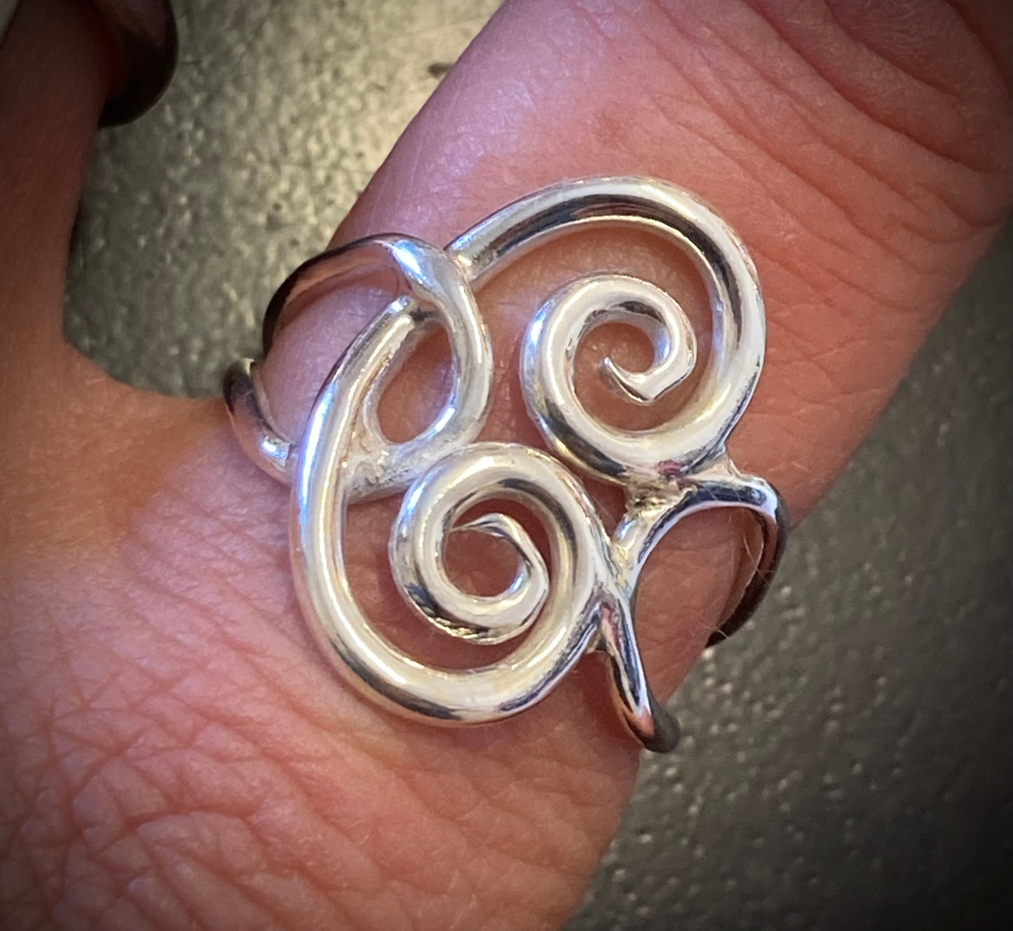 Celtic scroll ring