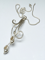 Whelk shell designer necklace by Pa-pa