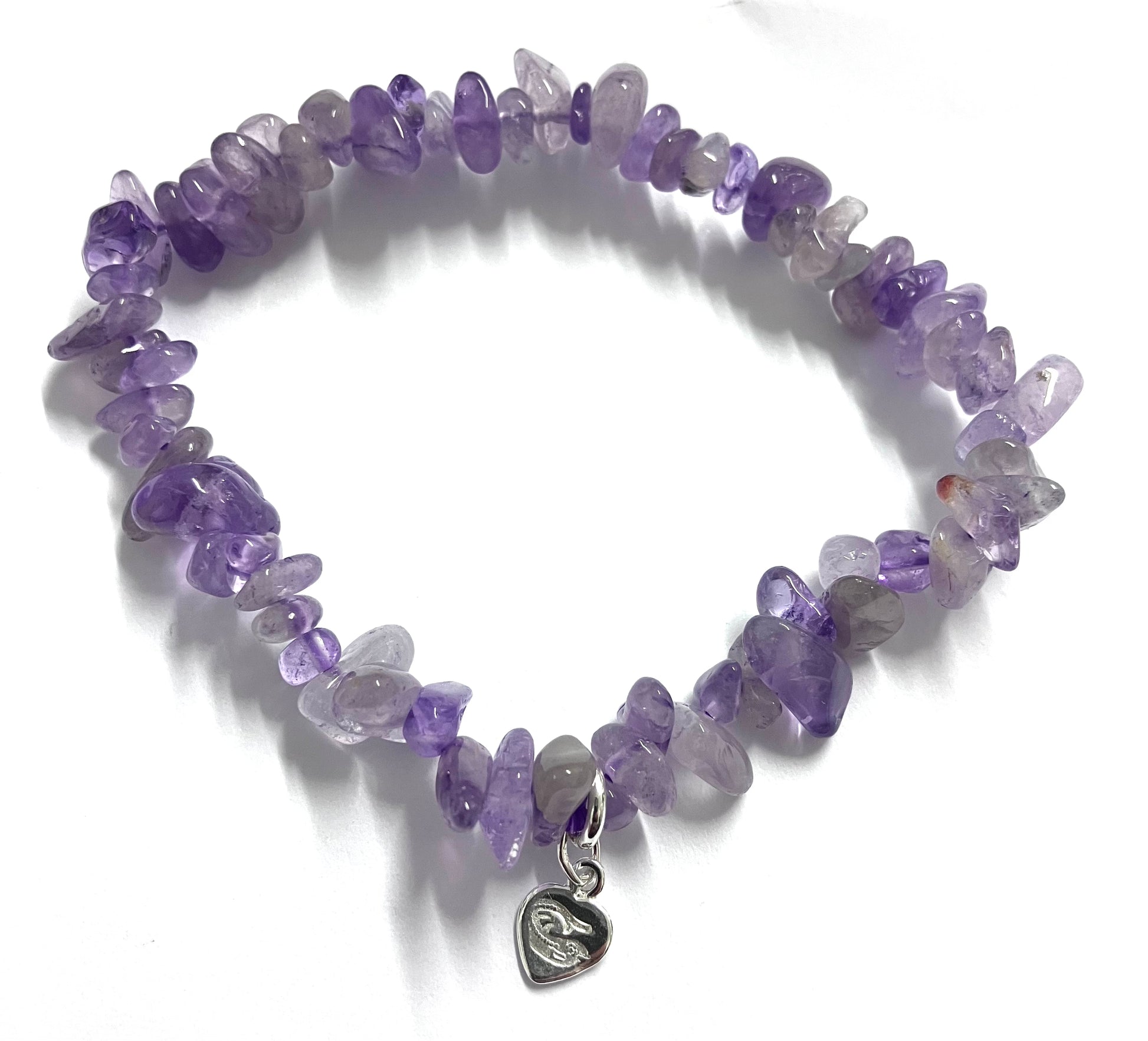 Lavender amethyst gemstone bracelet