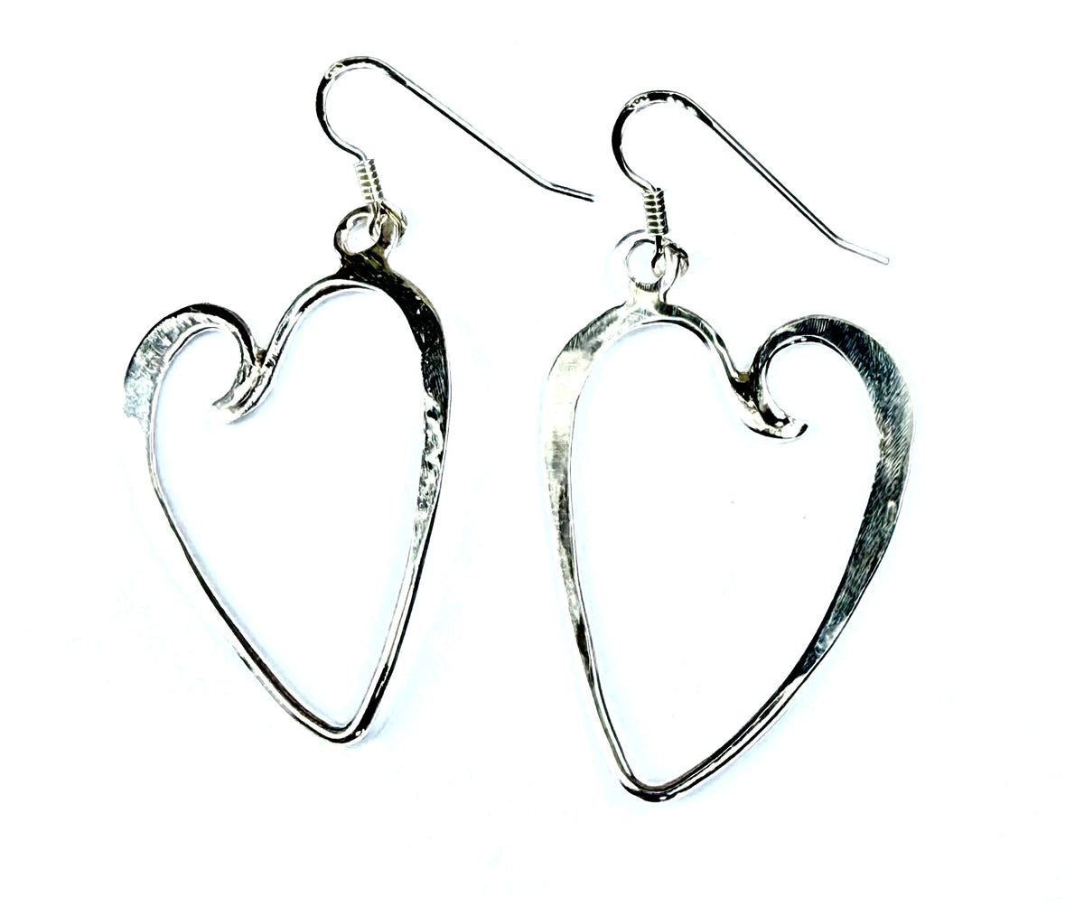 Heart wave earrings