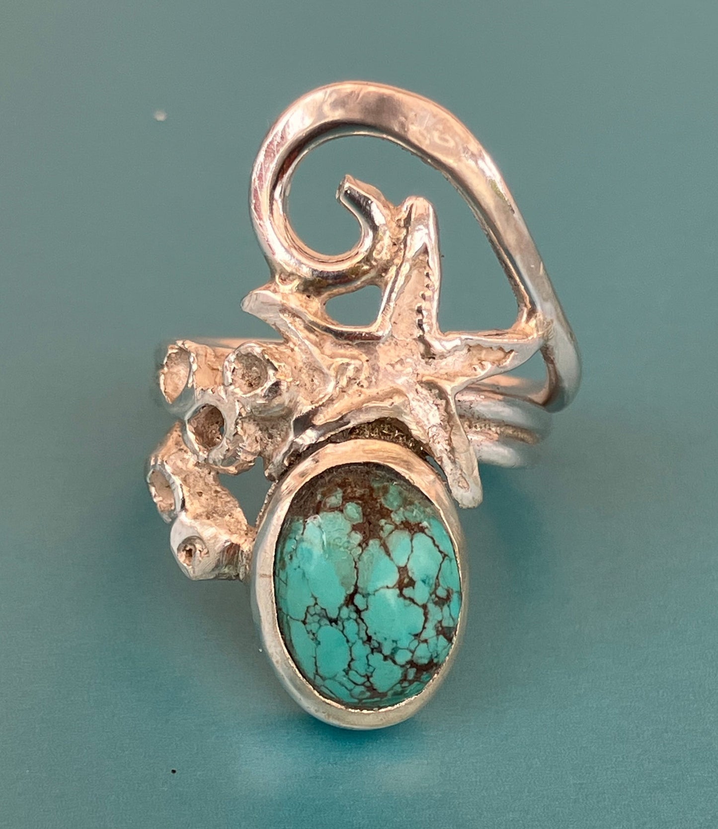 Starfish and wave ring