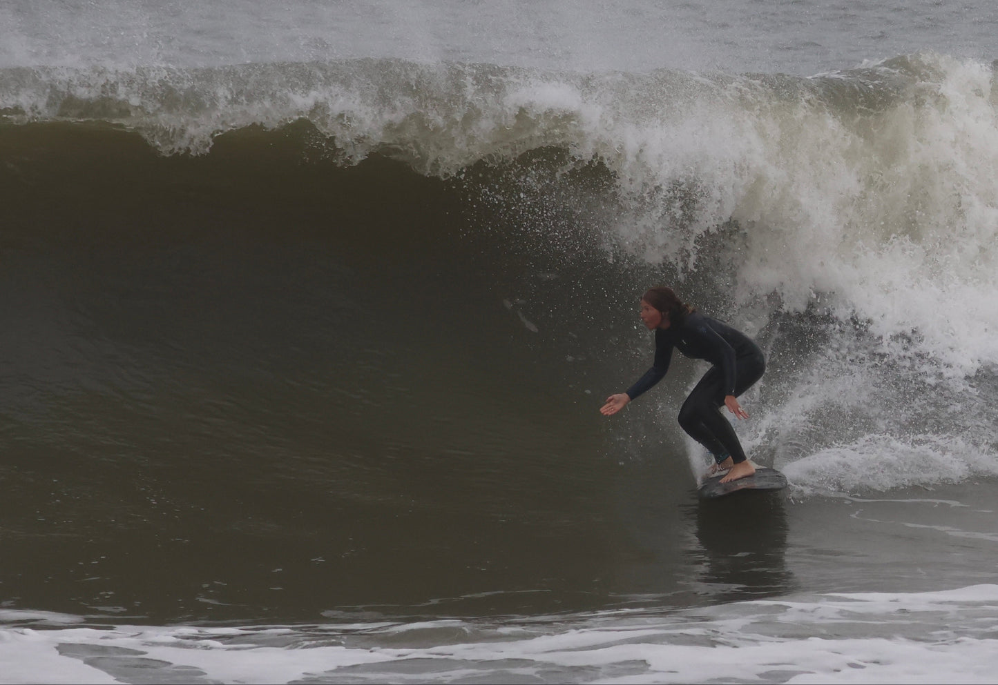 surfer and painter Pa-pa on a Gower wave