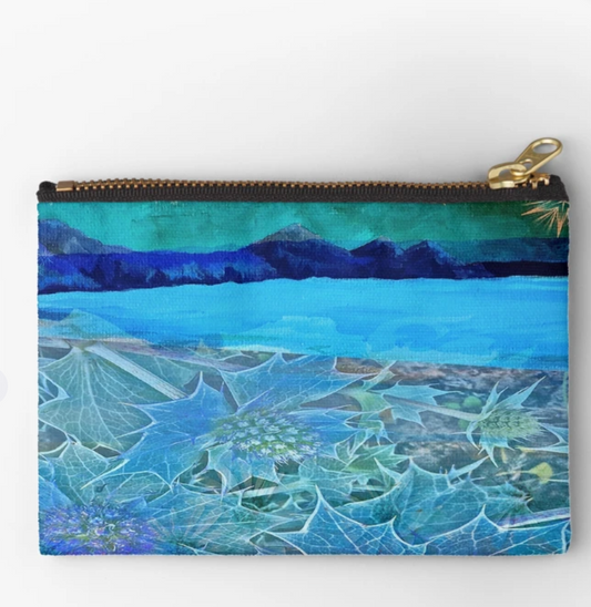 Three Cliffs print purse