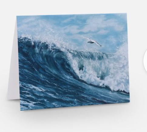 The wave greeting card by Pa-pa