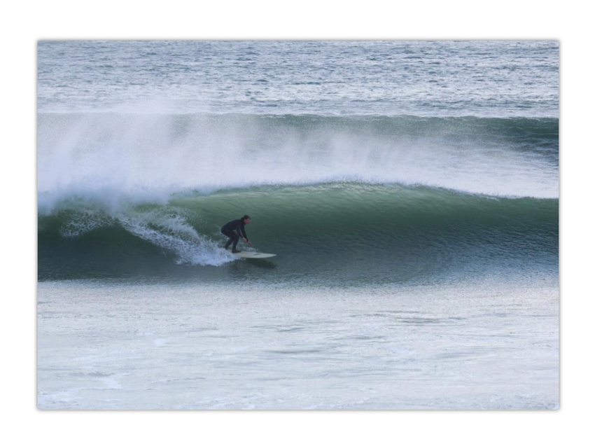 Overhead waves surfer photograph