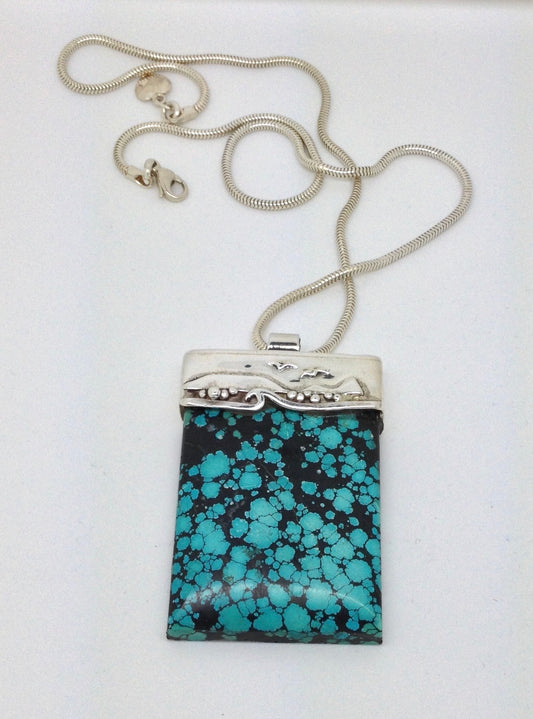 Gower necklace Worms Head Rhossili inspired 