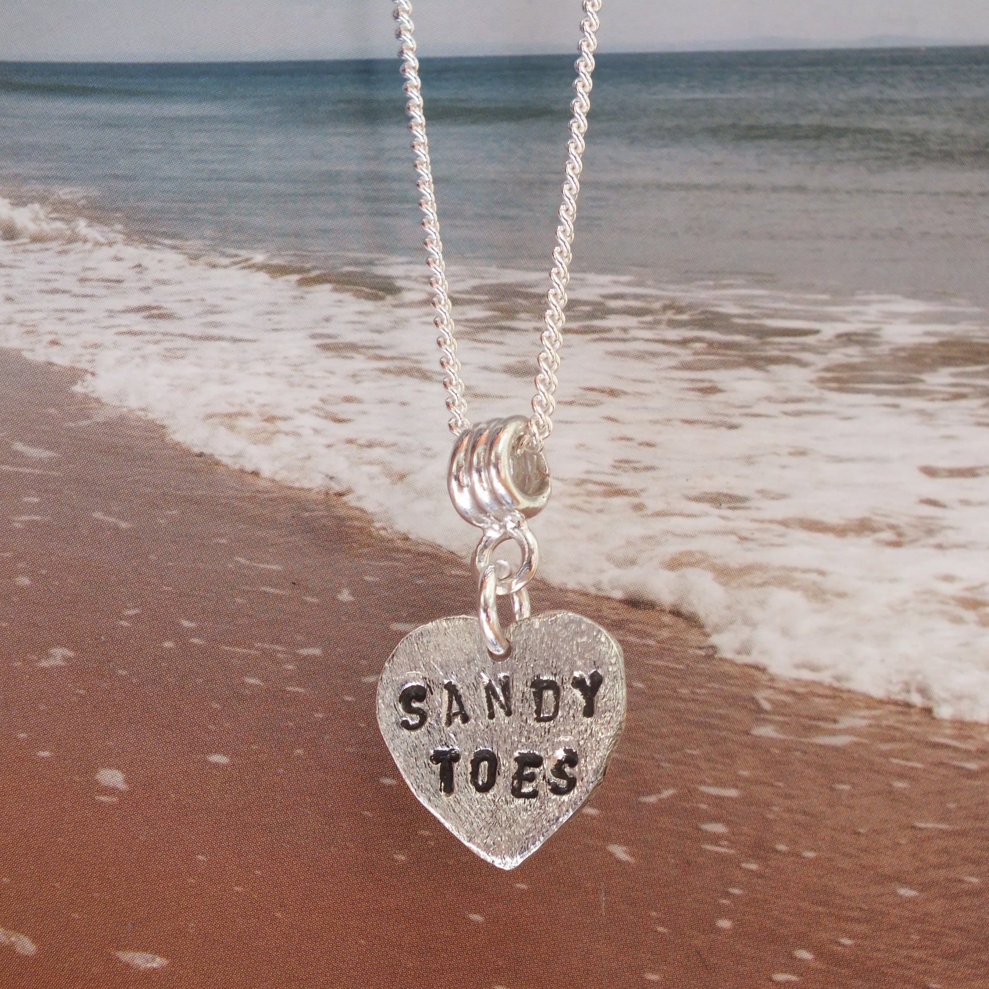 Beach spirit necklace sandy toes