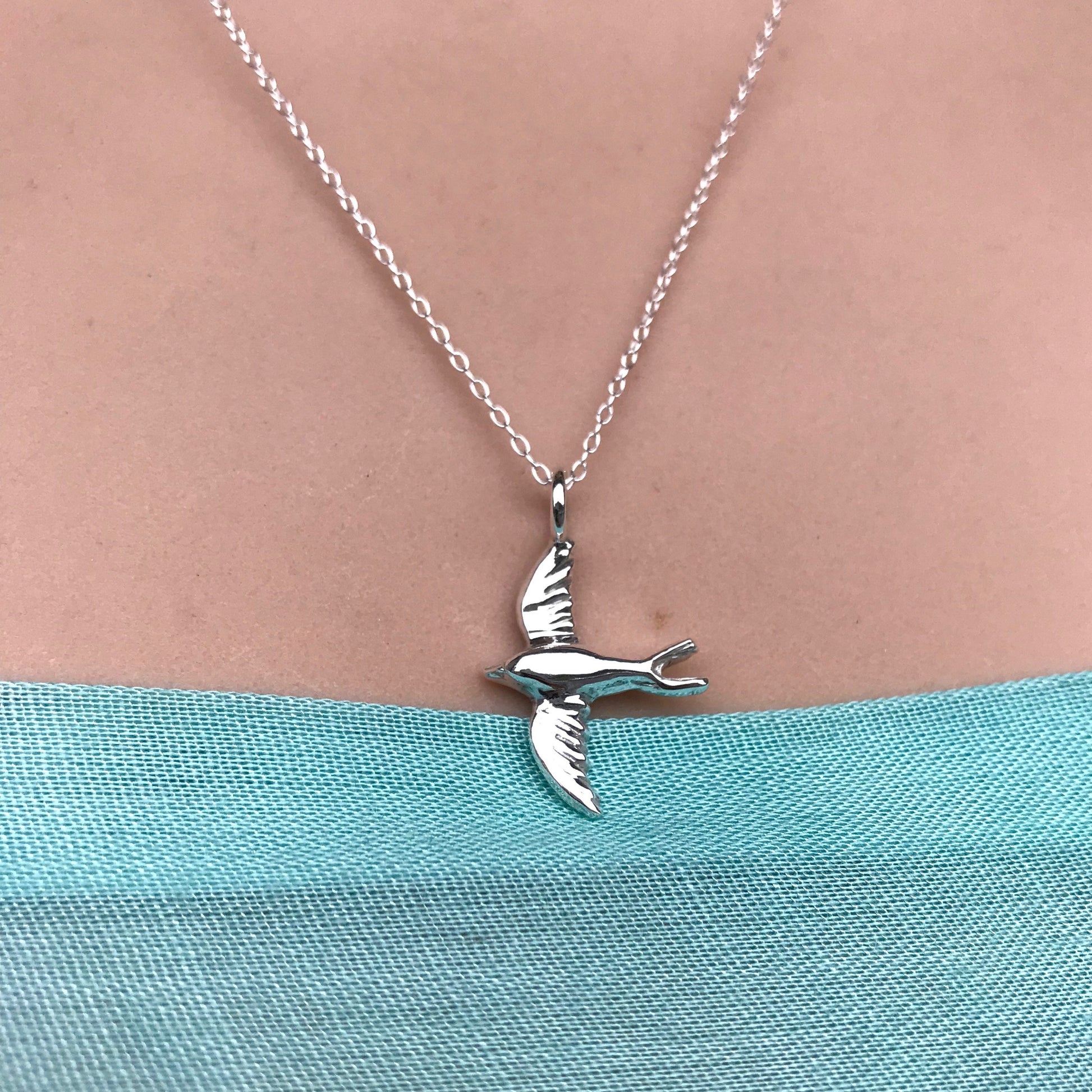 Swift bird necklace