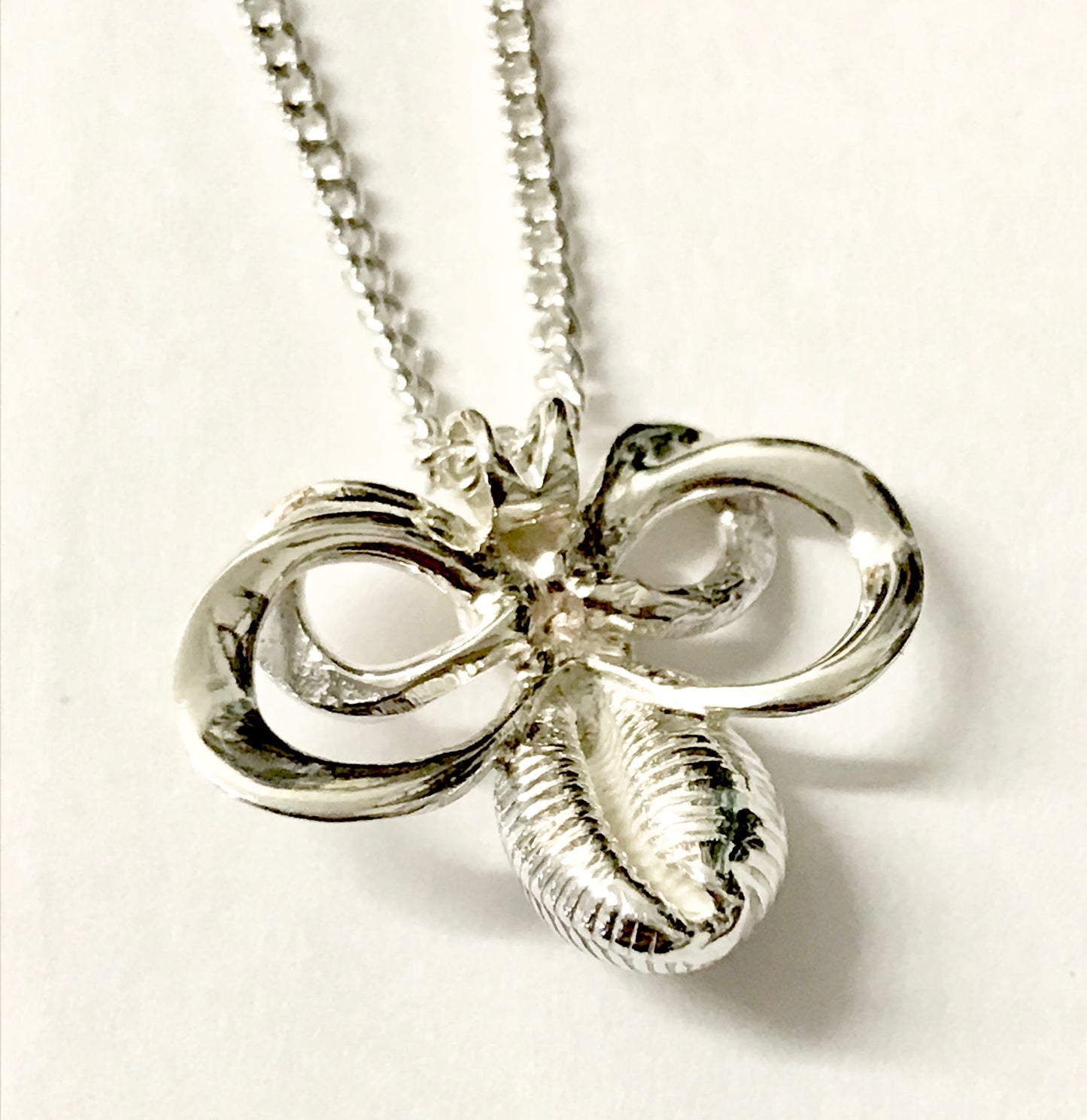 Bee cowrie shell necklace