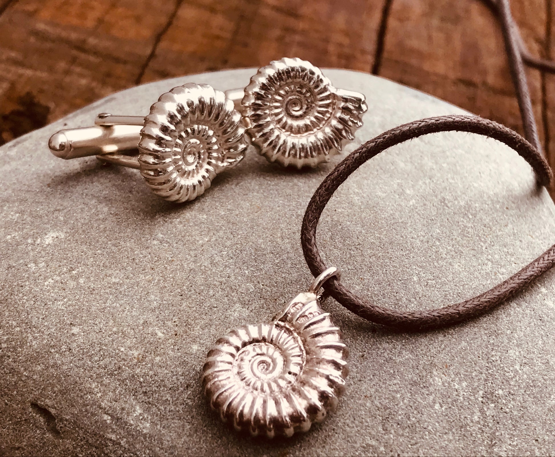 Ammonite silver jewellery by Pa-pa