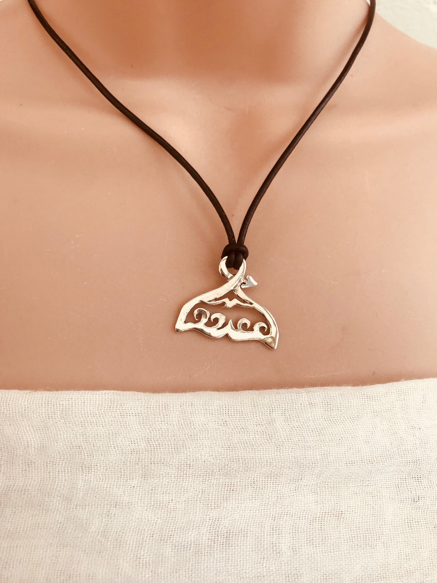 Whale tail necklace