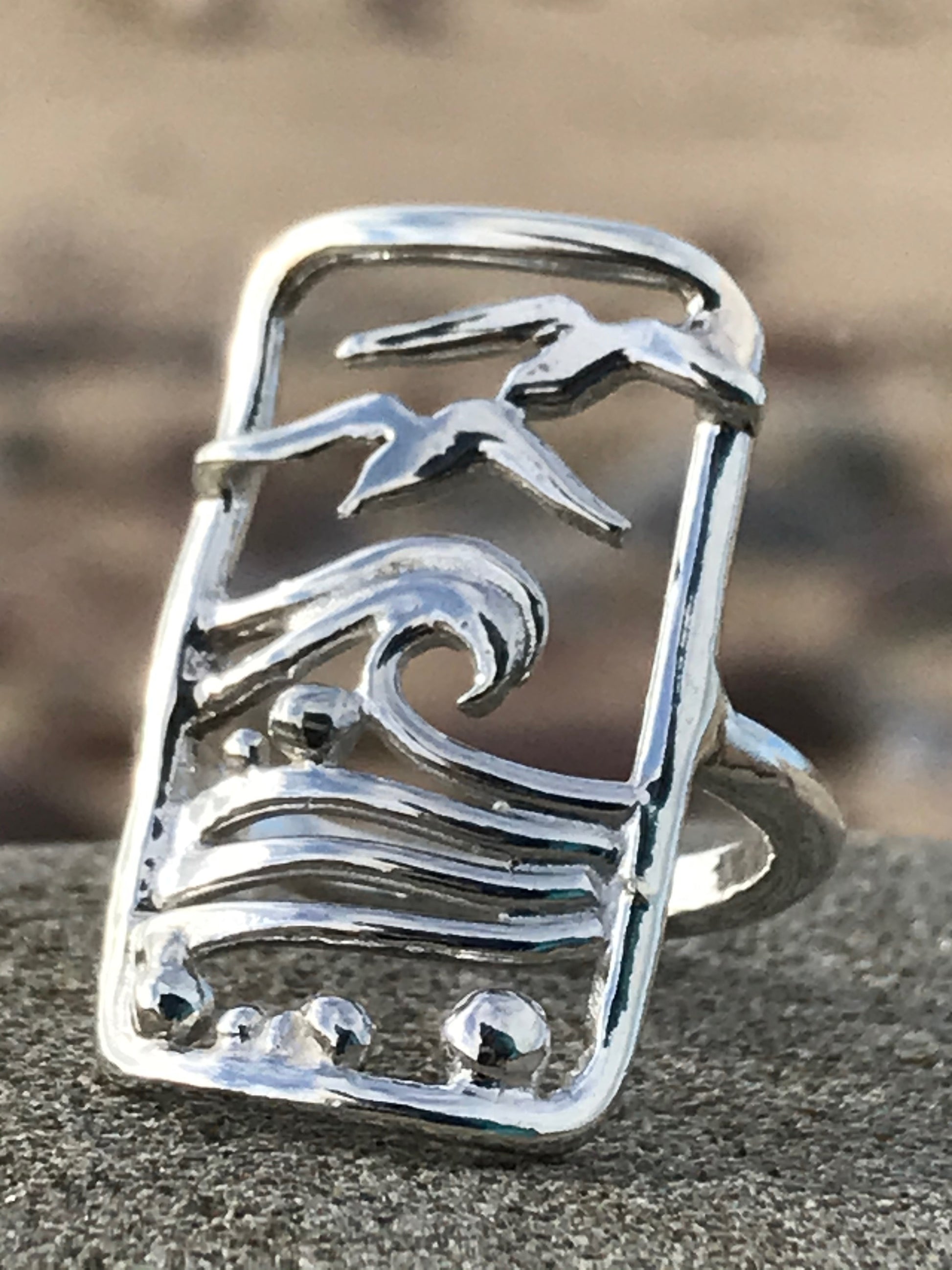 Waves, pebbles and seagulls ring