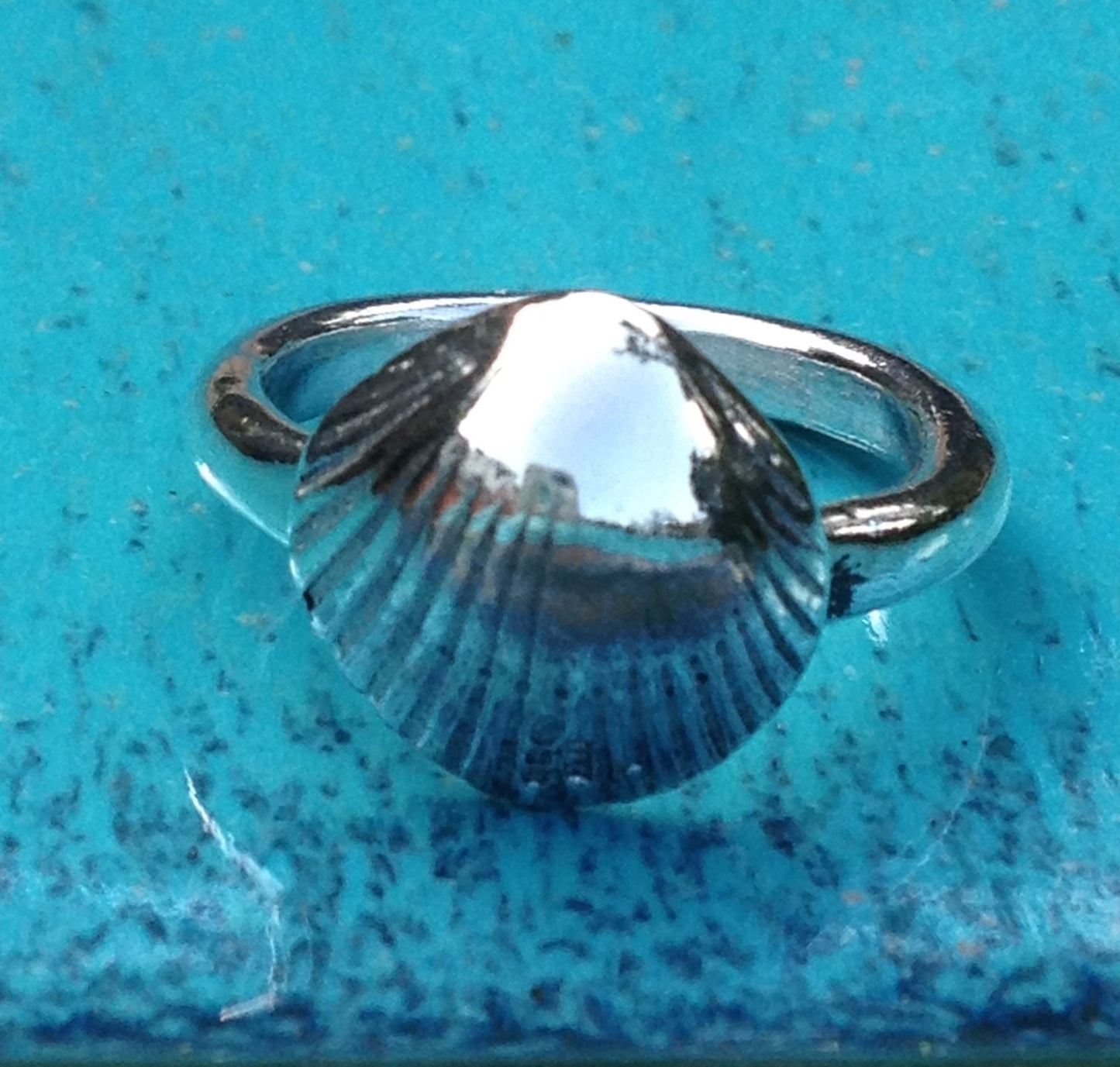 Silver cockle ring by Pa-pa jewellery