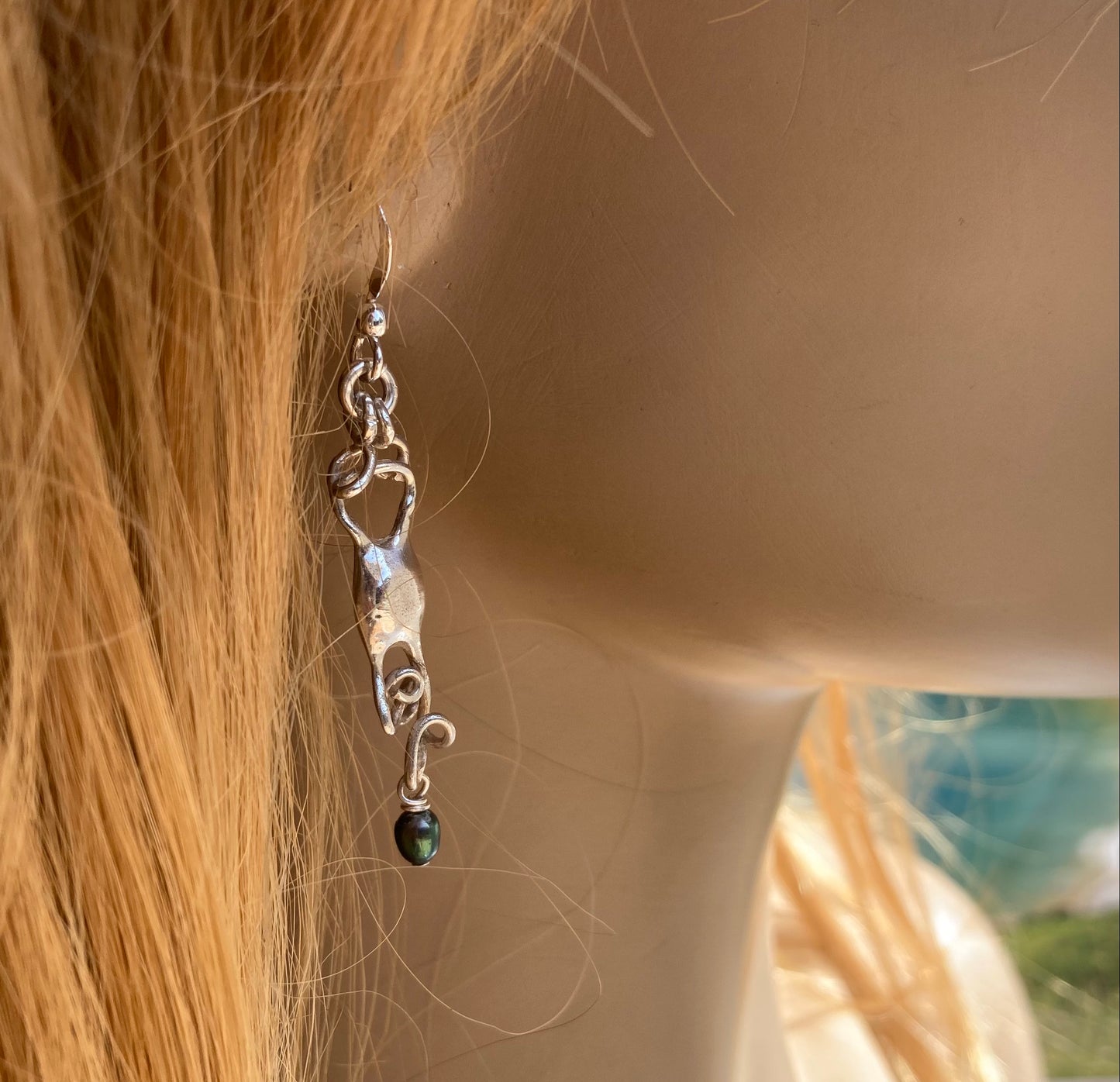Mermaid's purse earrings
