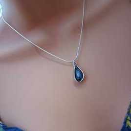 blue mussel shell necklace