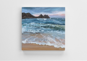 Three Cliffs Bay painting  