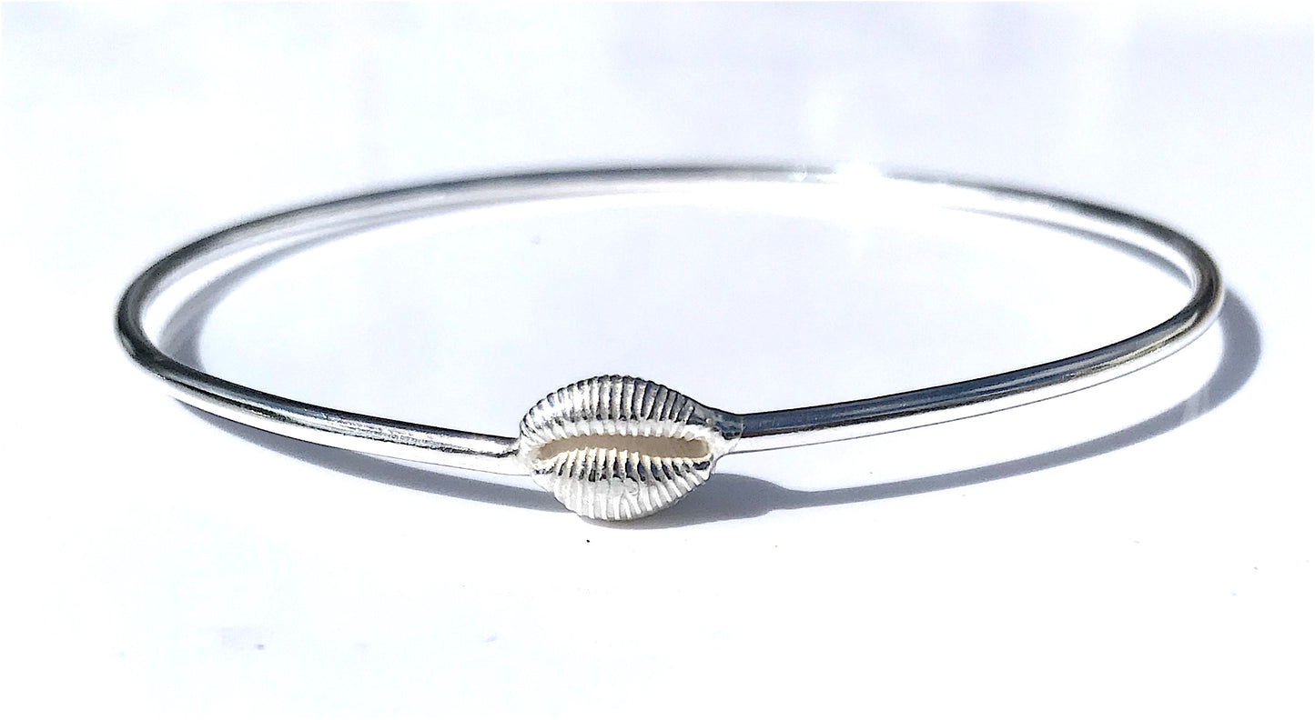 Cowrie shell bangle