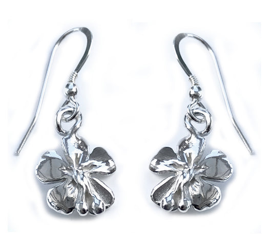 Hibiscus flower earrings