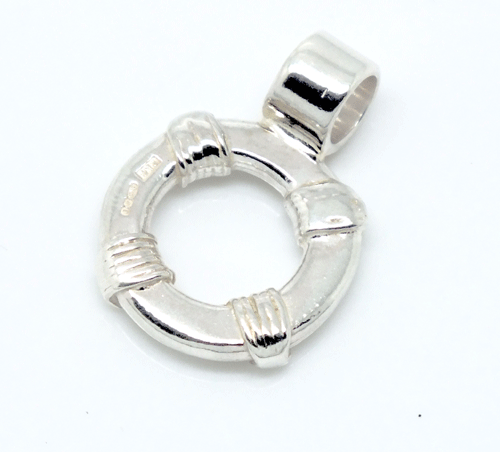 Silver life buoy charm by Pa-pa