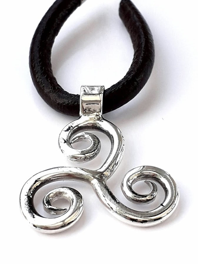 Welsh celtic triskelion pendant